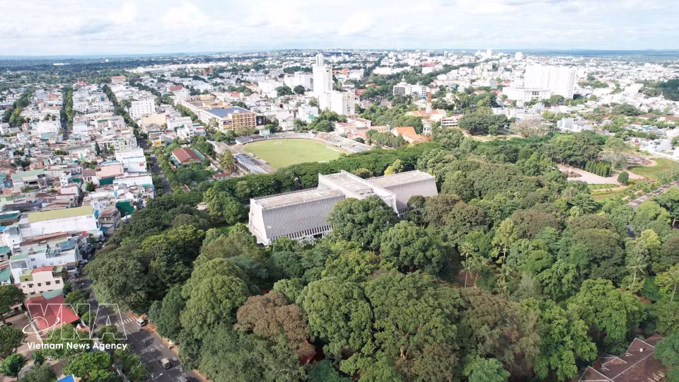 Panorámica desde arriba del Museo de Dak Lak. Foto: VNA