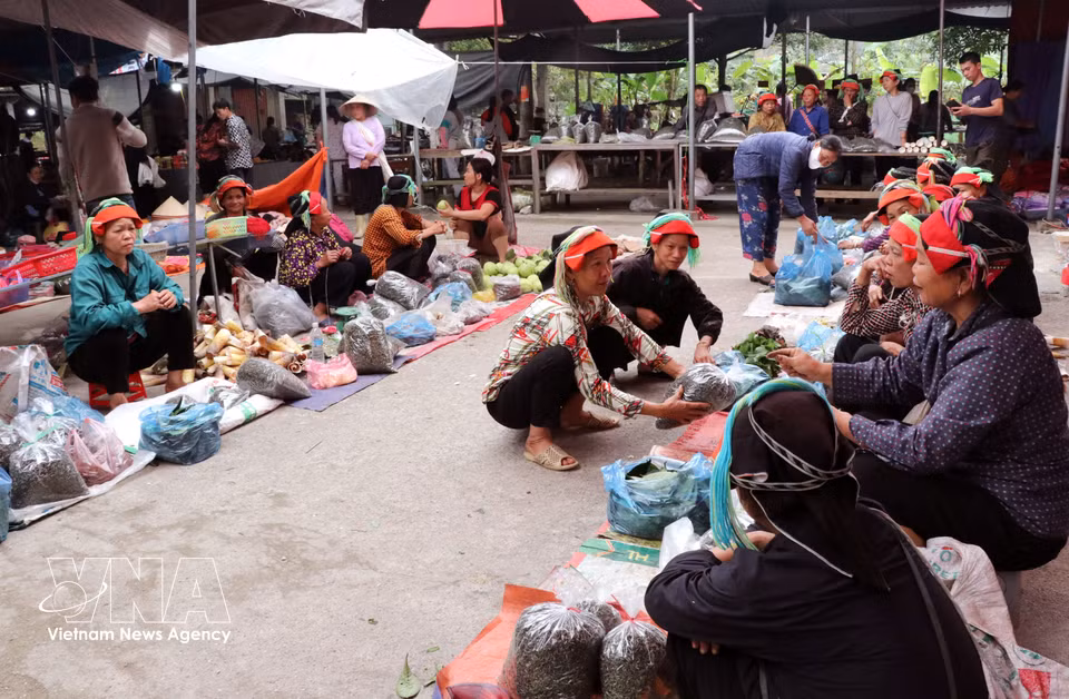 Cada domingo, el mercado de Phuong Do, en Ha Giang 1, provincia norteña de Tuyen Quang, está lleno de vida y rebosa de encanto rural. Foto: VNA