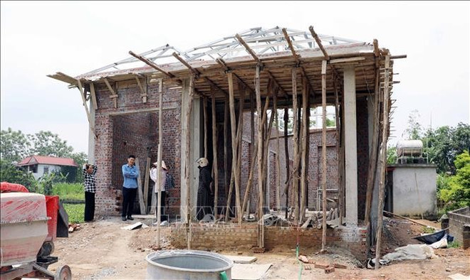 Una vivienda recién construida. Foto: VNA 1000000308.jpg