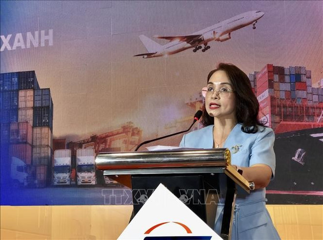 En el evento. (Foto: VNA) logistics-xanh-9966.jpg