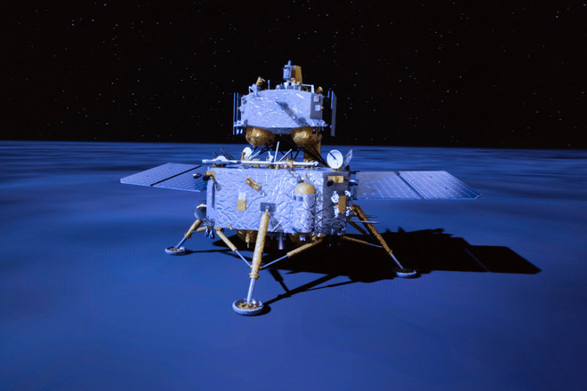 El 2 de junio de 2024, la nave espacial Chang'e-6 alunizó en el lado oculto de la Luna. Según la Administración Nacional del Espacio de China, tras un complejo lanzamiento, Chang'e-6 alunizaje con éxito en el área designada en la cuenca Aiken de la Luna. Fuente: Xinhua/VNA 10-su-kien-quoc-te-10.jpg