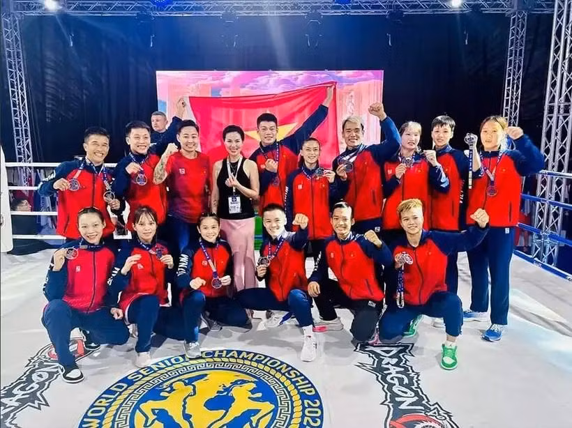 Vietnam gana dos medallas de oro en el Campeonato Mundial de Muay. (Foto: periódico Nguoi lao dong)