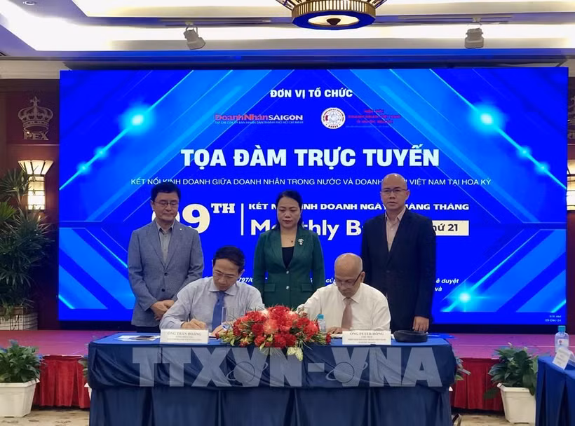 El seminario sobre la conexión entre empresarios vietnamitas y estadounidenses se celebra en Ciudad Ho Chi Minh (Fuente: VNA)