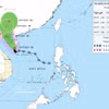 Trayectoria del tifón Maysak a las 17:00 horas del 3 de julio. Foto: VNA