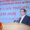 El primer ministro de Vietnam, Pham Minh Chinh, habla en el evento (Fuente: VNA)