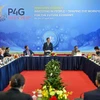 El viceministro de Educación y Formación de Vietnam, Nguyen Van Phuc, preside la sesión de debate (Fuente: VNA)