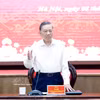 El secretario general del Partido Comunista de Vietnam y presidente del Estado, To Lam, habla en la cita (Fuente: VNA)