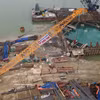 Construcción del puente Tu Lien en Hanoi (Foto: VNA)