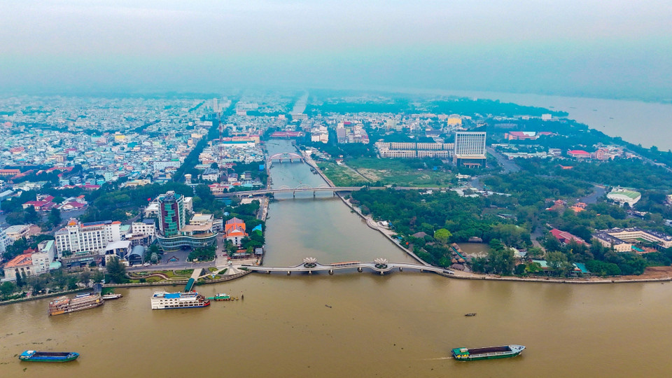 Panorama pacífico de la ciudad de Can Tho en los últimos días de 2024. (Foto: VNA)