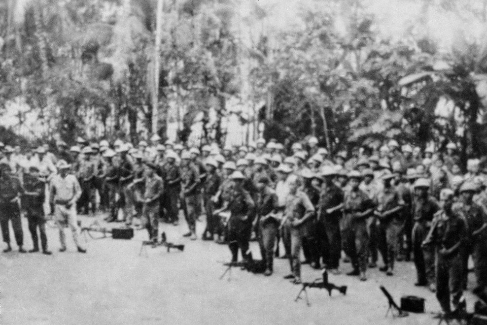 Fuerzas de coalición Laos-Vietnam en la guerra de resistencia contra el colonialismo francés en 1950. (Foto: Archivo de VNA)