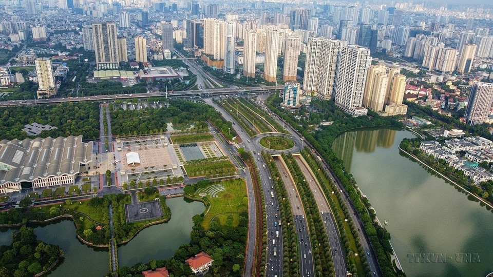 En la visión para 2050, Hanoi debe ser una ciudad globalmente conectada, con un alto nivel y calidad de vida. (Foto: VNA)