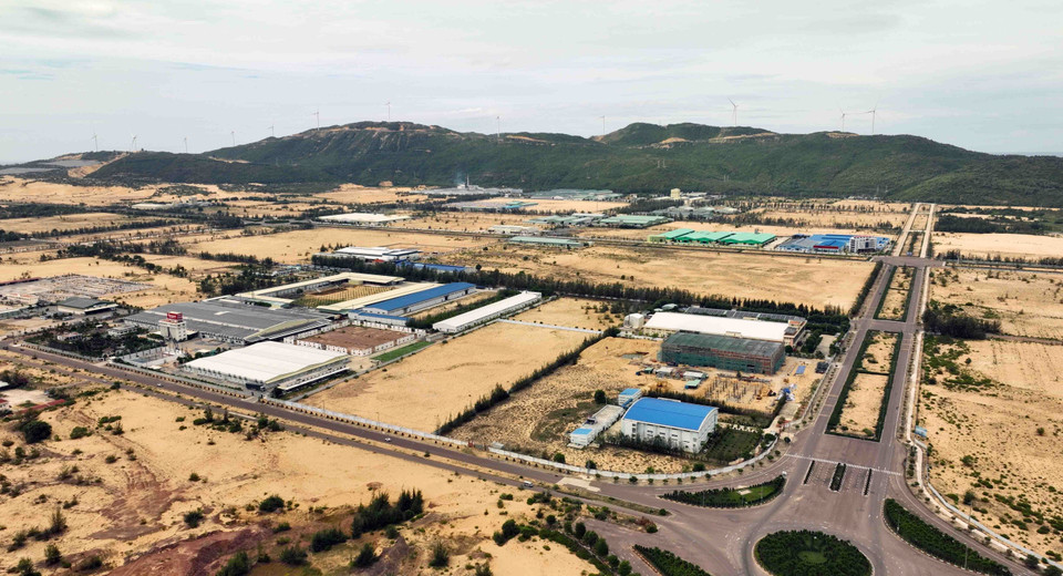 Hasta la fecha, la provincia de Binh Dinh cuenta con siete parques industriales en funcionamiento, con una superficie total de más de dos mil 850 hectáreas. (Fuente: VNA)