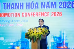 El primer ministro Pham Minh Chinh habla en la cita. (Foto: VNA)