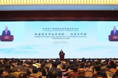 Liu Jianshao, jefe del Departamento Internacional del Comité Central del Partido Comunista de China, interviene en la cita (Foto: VNA)