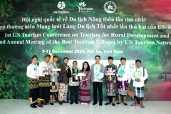 Delegados participan en la conferencia Internacional sobre Turismo Rural en Quang Nam. (Foto: Vietnam+)