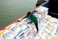 Carga de arroz para la exportación en la provincia de An Giang. (Foto: VNA)