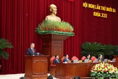 El secretario general del Partido Comunista de Vietnam, To Lam, habla en el evento. (Foto: VNA)