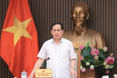 El vicepremier y canciller vietnamita, Bui Thanh Son, habla en el evento (Foto: VNA)