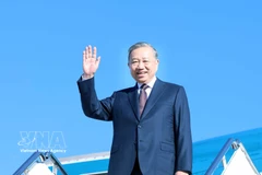 El secretario general del PCV, To Lam, concluye su participación en la reunión inaugural de la Junta de Paz sobre Gaza en Estados Unidos. Foto: VNA