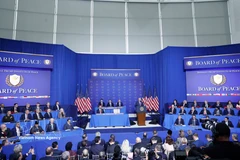El secretario general del PCV, To Lam, participa en la sesion inaugural de la Junta de Paz sobre Gaza, en Washington. Foto: VNA