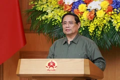 El primer ministro Pham Minh Chinh preside la 15.ª reunión del Comité Directivo Nacional para la lucha contra la pesca Ilegal. (Foto: VNA)