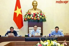 El presidente de la Asamblea Nacional de Vietnam, Tran Thanh Man, interviene en la cita (Foto: VNA)