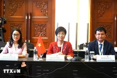 La delegación de la VNA, encabezada por la directora general Vu Viet Trang, en la reunión del Comité Ejecutivo de la OANA en Malasia. (Foto: VNA)