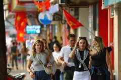 Turistas extranejros en Vietnam. (Foto: VNA)