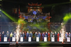 La inauguración del Festival Internacional de Conservación y Desarrollo de Pueblos Artesanales. (Foto: VNA)