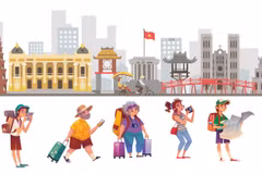 Llegadas de turistas extranjeros a Vietnam crecen 21,5%