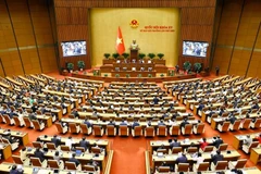 Durante la novena reunión extraordinaria de la Asamblea Nacional de Vietnam la XV legislatura (Fuente: VNA)