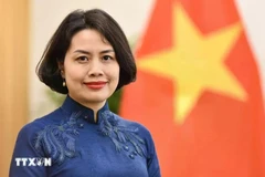 la embajadora de Vietnam en Finlandia concurrente en Estonia, Pham Thi Thanh Binh. (Foto: VNA)