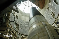 El misil balístico intercontinental estadounidense Titan II, capaz de transportar ojivas nucleares. (Foto: Sputnik/VNA)