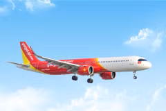 Vietjet ha sido elegida por viajeros de todo el mundo como la “Aerolínea de bajo costo favorita” y por el “Mejor uniforme de tripulación de cabina” en los Flyers’ Choice Awards 2026, organizados por AirlineRatings. (Foto: Vietjet)