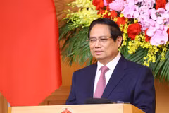 El primer ministro de Vietnam, Pham Minh Chinh, en la reunión (Foto: VNA)