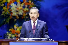 El secretario general del Partido Comunista y presidente de Vietnam, To Lam, en la cita (Foto: VNA)