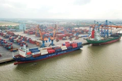 Carga y descarga de contenedores en un puerto marítimo de Vietnam. (Foto: Vietnam+)