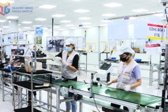 Actividades de producción en la empresa Bumjin Electronics Vina.