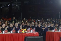 El secretario general del Partido Comunista de Vietnam, To Lam, en el programa. (Foto: VNA)