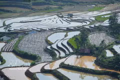 La belleza de los arrozales en terrazas en la provincia vietnamita de Lai Chau