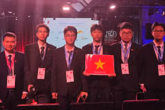 El equipo de Vietnam en la Olimpiada Internacional de Física 2025. Foto: Ministerio de Educación y Formación