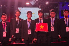 El equipo de Vietnam en la Olimpiada Internacional de Física 2025. Foto: Ministerio de Educación y Formación
