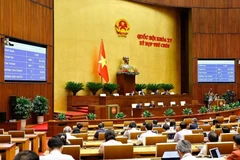 Durante el noveno período de sesiones de la Asamblea Nacional de la XV Legislatura (Foto: VNA)