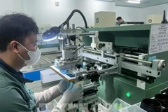 En la fábrica Tamron Vinh Phuc (Foto: VNA)