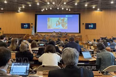 En la reunión de la UNESCO. (Foto: VNA)