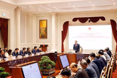 El secretario general del Partido Comunista y presidente de Vietnam, To Lam, interviene en la cita. (Foto: VNA)
