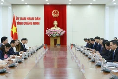 En la reunión. (Foto: baoquangninh)