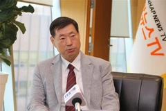 Hwang Dae-il, presidente de la agencia de noticias surcoreana Yonhap, concede una entrevista a la VNA en Séul. (Foto: VNA)