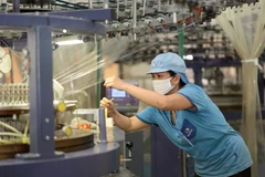 Las empresas textiles y de confección se transforman de forma ecológica, cumpliendo con los altos estándares del mercado. (Foto: PV/Vietnam+)