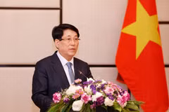 El presidente de Vietnam, Luong Cuong, en la cita (Fuente: VNA)